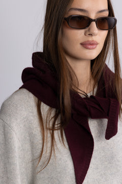 Victoria Wool Cashmere Scarf - Wine