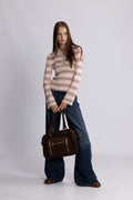 Marte Ls Stripe Polo - Pink
