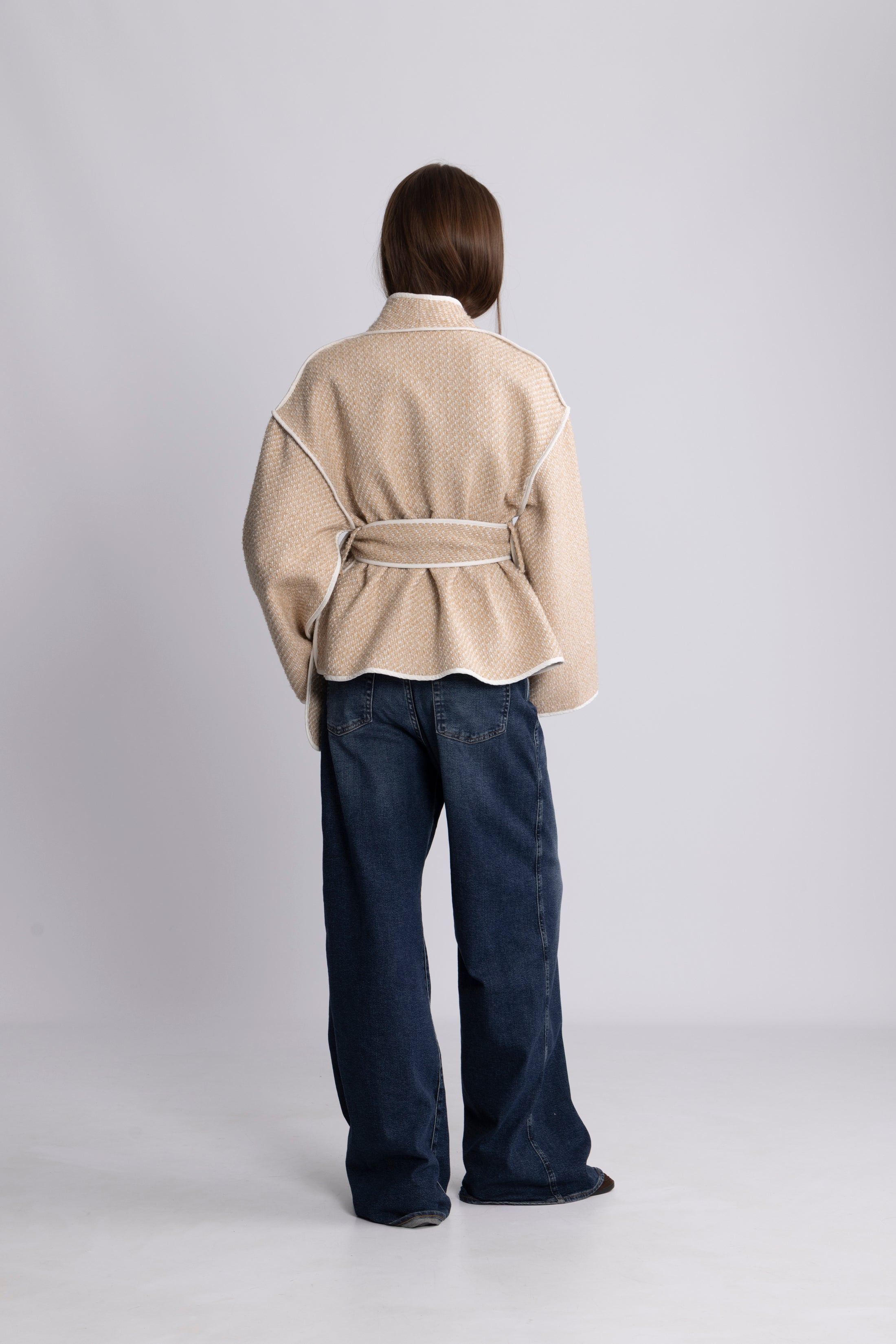 Estelle Tweed Jacket - Sand