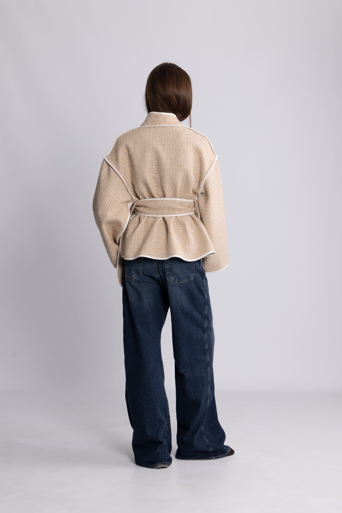 Estelle Tweed Jacket - Sand