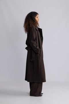 Amelie Trenchcoat - Chocolate Brown