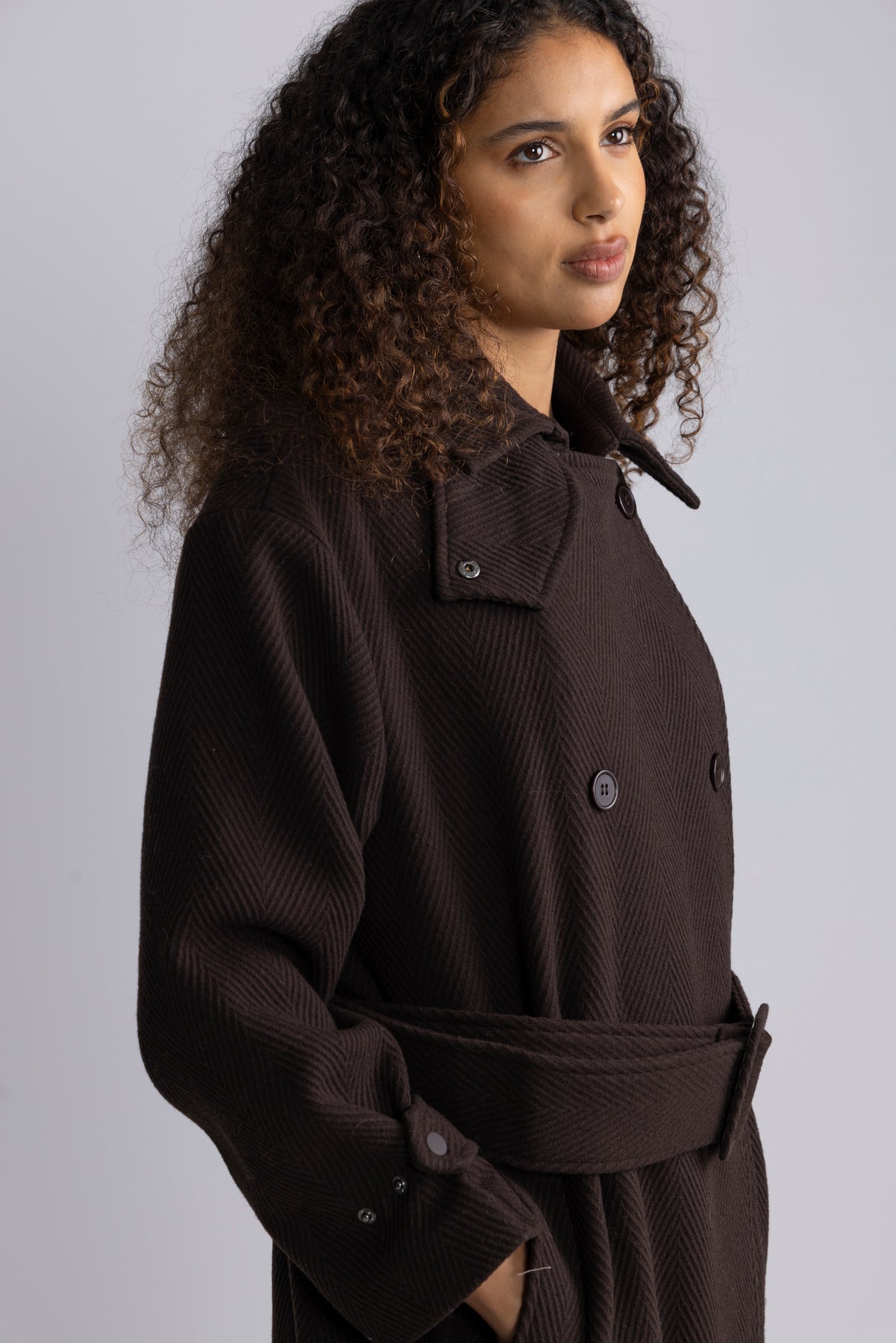 Amelie Trenchcoat - Chocolate Brown