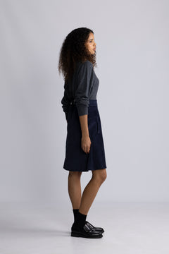 Pretty Cord Stelly Skirt - Parisian Night