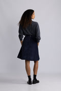 Pretty Cord Stelly Skirt - Parisian Night