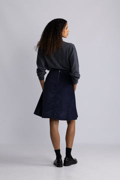 Pretty Cord Stelly Skirt - Parisian Night