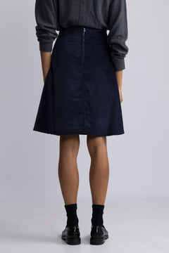 Pretty Cord Stelly Skirt - Parisian Night