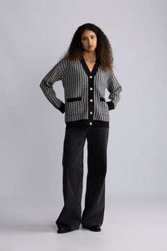 Yaslivo Ls Knit Cardigan - Ex - Black