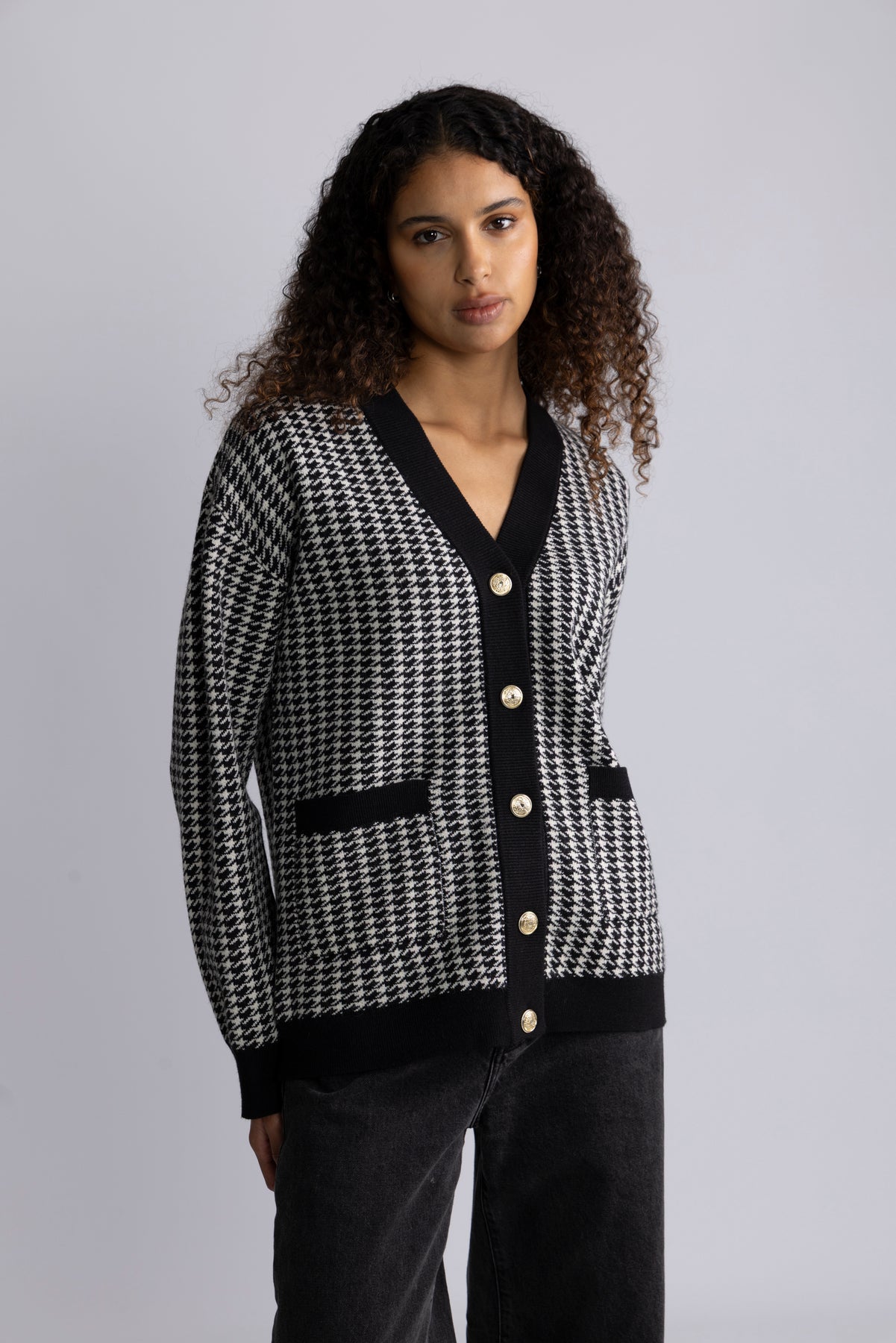 Yaslivo Ls Knit Cardigan - Ex - Black