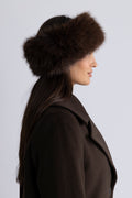 Alaska Faux Fur Headband - Brown