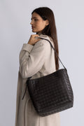 Sac Medium Braided - Coffee