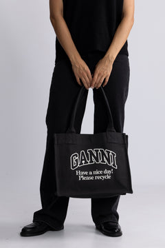 Large Easy Shopper Contrasted Logo Pocket - Phantom