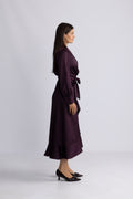 Iza Midi Dress - Burgundy