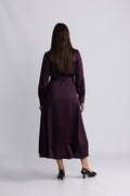 Iza Midi Dress - Burgundy