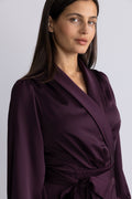 Iza Midi Dress - Burgundy