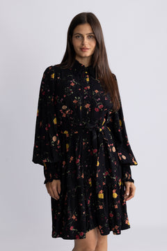Yastilera Ls Shirt Dress - Black Botari