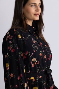 Yastilera Ls Shirt Dress - Black Botari