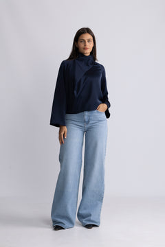 Cira Blouse - Dark Sapphire