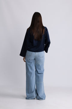 Cira Blouse - Dark Sapphire