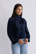 Cira Blouse - Dark Sapphire