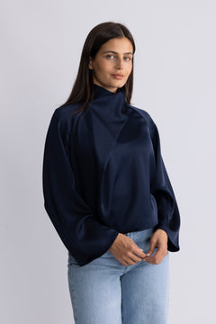 Cira Blouse - Dark Sapphire