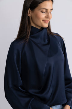 Cira Blouse - Dark Sapphire