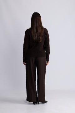 Nor Short Cardigan - Black Coffee