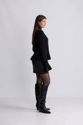 Yasnuma Ls Knit Cardigan - Black