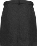 Kaya-Elin Wool Blend Skirt - Black Herringbone