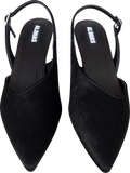 Nelly Leather Mules - Soft Black