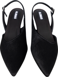 Nelly Leather Mules - Soft Black