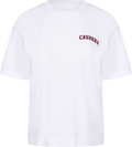 W. Varsity Tee - White/Burgundy