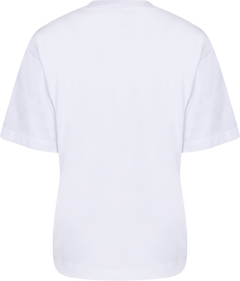 W. Varsity Tee - White/Burgundy