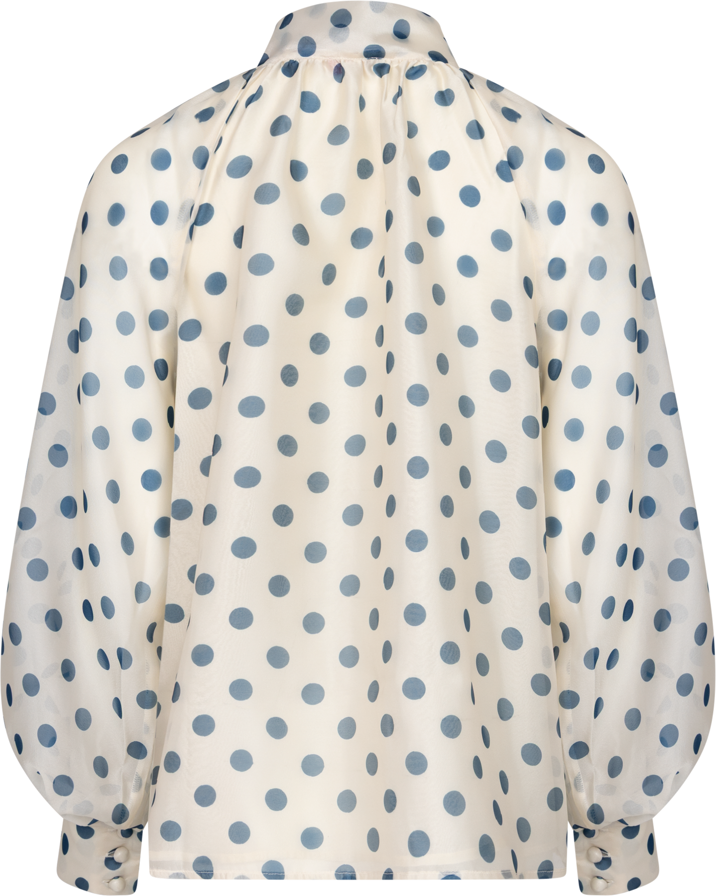 Jackie Blouse - Navy Dots