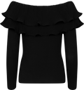 Flounce Blouse - Black