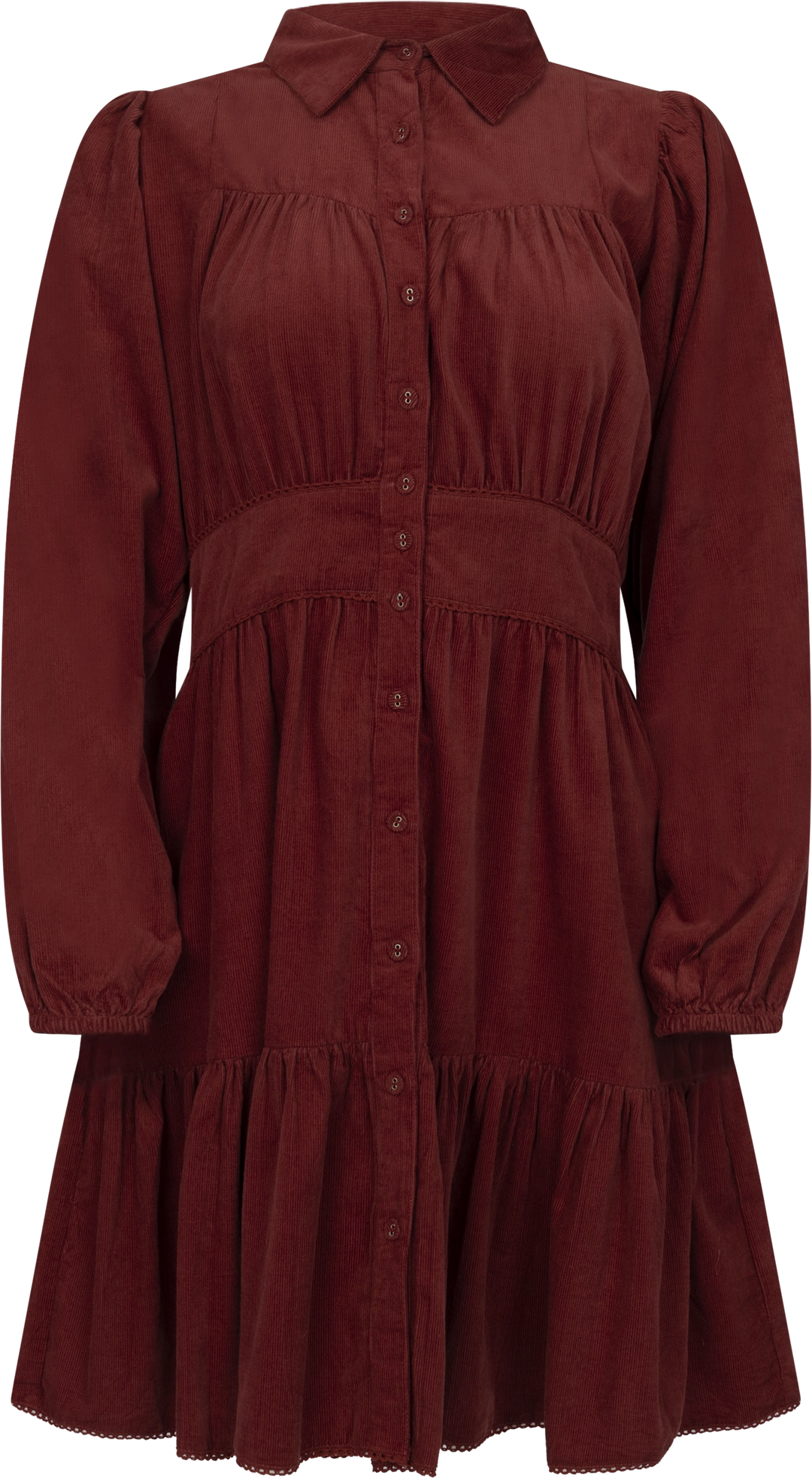 Vicky Dress - Ruby Corduroy