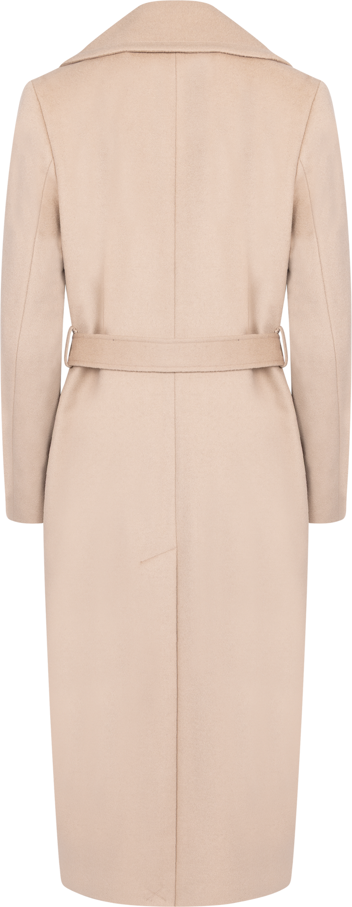 Cashmere Coat W Clareta Belt Long - Light Camel