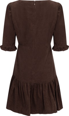 Rita Dress - Dark Mocha Corduroy