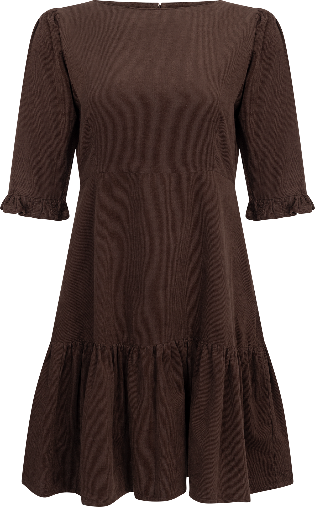 Rita Dress - Dark Mocha Corduroy