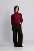 Yasfonny Ls Knit Pullover - Tibetan Red