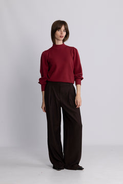 Yasfonny LS Knit Pullover - Tibetan Red