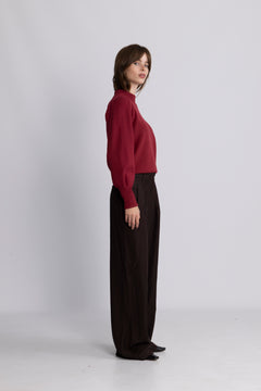 Yasfonny LS Knit Pullover - Tibetan Red