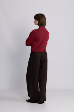Yasfonny LS Knit Pullover - Tibetan Red