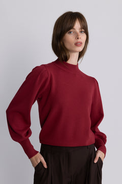 Yasfonny LS Knit Pullover - Tibetan Red