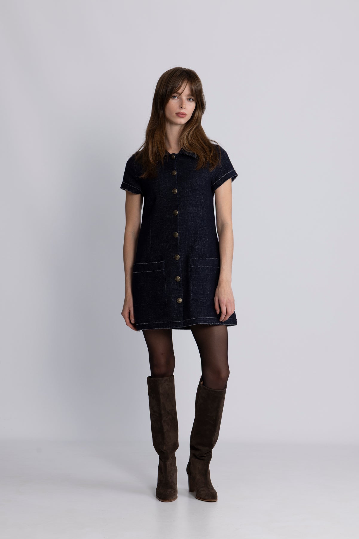 Wool Denim Gayane - Dark Navy Blue