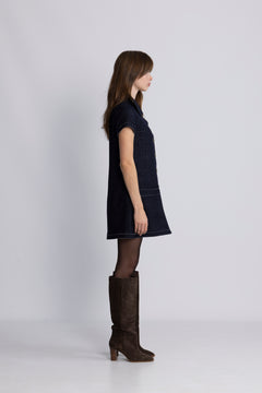 Wool Denim Gayane - Dark Navy Blue
