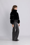 Furry Ski Jacket - Black