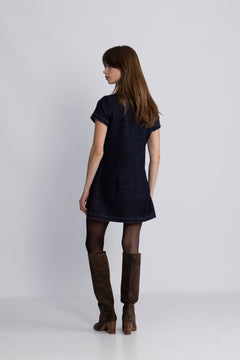 Wool Denim Gayane - Dark Navy Blue
