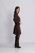 Yasfonny Hw Knit Skirt - Chocolate Brown