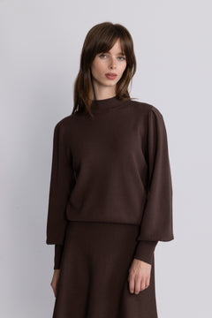Yasfonny Ls Knit Pullover - Chocolate Brown