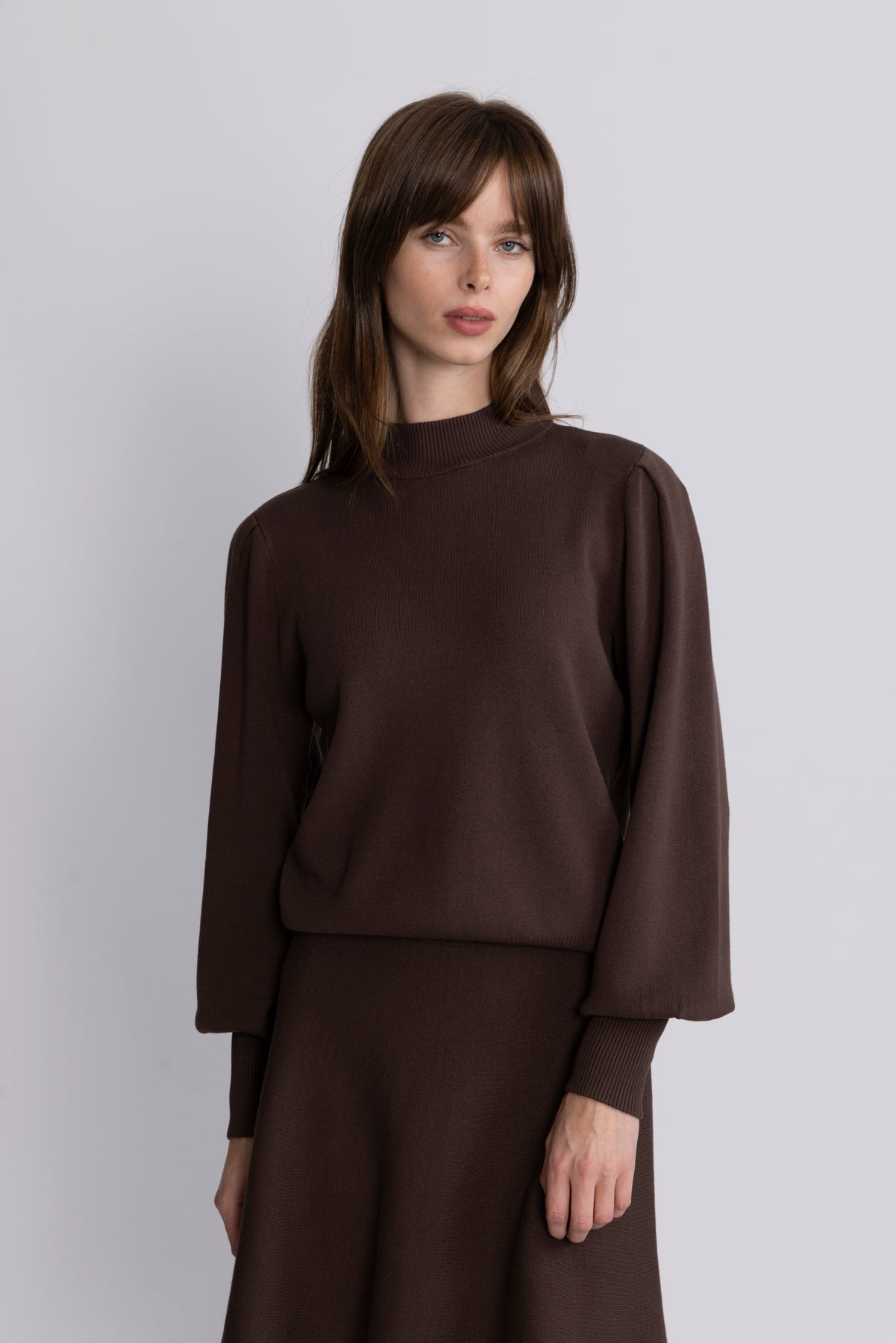 Yasfonny Ls Knit Pullover - Chocolate Brown